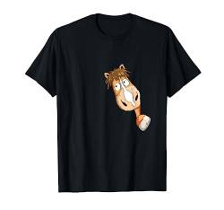 Neugieriges Pferd für Reitsport Fans und Reiter T-Shirt von MODARTIS - Pferde Cartoon T-Shirts & Geschenke