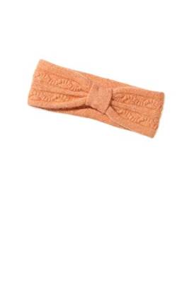 Modassori Damen-Mode Stirnband Artikelname Sophia Wolle Angora Kaschmir kuschelig weich einfarbig Orange Kollektion 2023 von MODASSORI