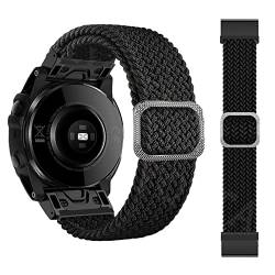 MODBAND 22 26 mm elastische Smartwatch-Armbänder für Garmin Fenix 7 7X 6 6X Pro 5X 5 3HR 945 S60 S62 QuickFit Release Strap Nylon Armband, 22mm Fenix 7 6, Achat von MODBAND