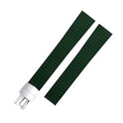 MODBAND Für Patek Armband für Philippe Aquanaut 5067A-001 Gürtelarmband 19 mm weiches Fluorkautschuk-FKM-Gummi-Uhrenarmband (Color : Green 2, Size : 19MM) von MODBAND