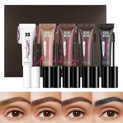 Creme zum Färben der Augenbrauen | 4-farbige Augenbrauencreme,Tragbare natürliche Augenbrauen-Make-up-Kosmetik für Frauen und Mädchen aller Hauttypen Modgal von MODGAL