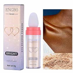 Fairy Highlighter-Pulver | Body Glitter Highlighter Powder Stick Make-up,Natural Sparkle Highlighter Make-up-Kosmetik für Lippen-, Gesichts- und Körper-Make-up Modgal von MODGAL