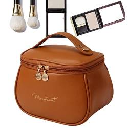 Make-up-Taschen für Damen, wasserdichte Kulturbeutel mit 11 Seitentaschen, große Öffnung, Pinseltasche für Schönheitsprodukte, Reise-Toilettenartikelhalter mit Griff Modgal von MODGAL