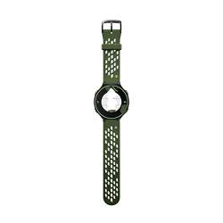 CAREG Silikon Ersatzwachtgurt kompatibel mit Garmin Forerunner 73 5XT/630/620/235/230 Outdoor Sport Armband kompatibel mit Ansatz S6 Durable (Color : Army green gray) von MODINK