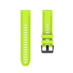 MODINK CAREG 20mm Uhrenband kompatibel mit Fenix 6s Pro -Gurt Weiches Silikonarmband mit schnellem Armbandband mit Fenix 5s plus Uhr kompatibel Durable (Color : Green, Size : 20mm) von MODINK