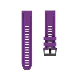 MODINK CAREG 20mm Uhrenband kompatibel mit Fenix 6s Pro -Gurt Weiches Silikonarmband mit schnellem Armbandband mit Fenix 5s plus Uhr kompatibel Durable (Color : Purple, Size : 20mm) von MODINK
