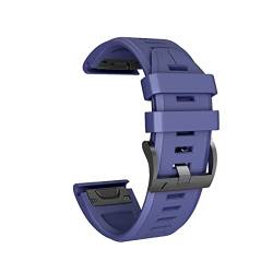 MODINK CAREG 26mm 22mm Uhrenbandkompatibel mit Fenix 6x 5x 3 Stunden Silikongurt mit Schnellfreisetzungs -Armbandkompatibel mit Fenix 6 5 5x Plus/945/935 Durable (Color : Navy blue, Size : 26mm) von MODINK