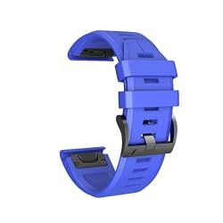 MODINK CAREG 26mm 22mm Uhrenbandkompatibel mit Fenix 6x 5x 3 Stunden Silikongurt mit Schnellfreisetzungs -Armbandkompatibel mit Fenix 6 5 5x Plus/945/935 Durable (Color : Royal Blue, Size : 22mm) von MODINK