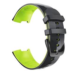 MODINK CAREG Bänder kompatibel mit Fitbit Ladet 3/3 SE/4 Spezial Edition Watchbänder Silikonersatzarmband kompatibel mit Fitbit Lad 3/4/3 SE Durable (Color : Black-Green, Size : S) von MODINK