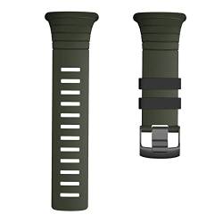 MODINK CAREG Kompatibel mit Suunto Core Frontier/Classic Soft Silicon Armband Ersatzgurt kompatibel mit Suunto Core Smart Watch Band Durable (Color : Army green) von MODINK