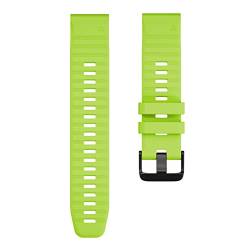 MODINK CAREG Weiche Silikonbänder kompatibel mit Fenix 6x/6x Pro 26 -mm -Wachband -Armband 26 mm mit Fenix kompatibel 5x/5x Plus/3 Stunden Durable (Color : Green, Size : 26mm) von MODINK