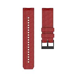 MODINK CAREG Weiches Silikon -Uhrband -kompatibel mit Suunto 9 Barogurt 24 mm Breite Ersatz Silikon Armband kompatibel mit Suunto Spartan/9 Baro Kupfergurt Durable (Color : Rosso, Size : 24mm) von MODINK