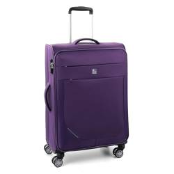 MODO BY RV RONCATO Trolley, mittelgroß, 4R, 65 cm, aus reinem Uran, violett, Weicher Koffer mit 4 Lenkrollen von MODO BY RV RONCATO