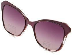 MODO & ECO Damen Loa Clip On Sonnenbrille, Darkpurple/Tort, 66 von MODO & ECO
