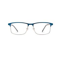 MODO & ECO Innsbruck Brille, Steel Blue/Silver, 55 für Herren, Stahlblau/Silber von MODO & ECO