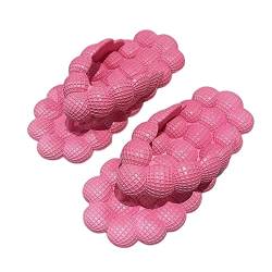 MOGSA Hausschuhe Sommer Bubble Slippers Home Massage Bottom Schuhe für Männer und Frauen Sandalen Damen Flip Flops-Rose Red, 40-41 (25 cm) von MOGSA
