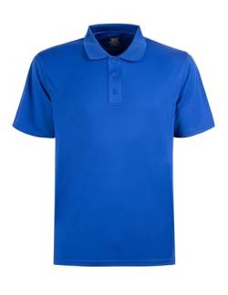 MOHEEN Herren-Poloshirt, kurzärmelig, feuchtigkeitsableitend, sportlich, lässig, Golf-Kragen, große Größen: M-7XL, Königsblau-normal, 4X-Groß von MOHEEN