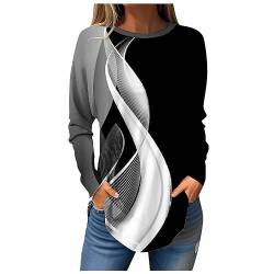 Meine Bestellungen Anzeigen Oversize Pullover Damen Langarm Crew Neck Damen Tshirt Frühling Fashion Tunika Damen Herbst Große Größen Long Sleeve Shirt Women weiß L von MOKBAY