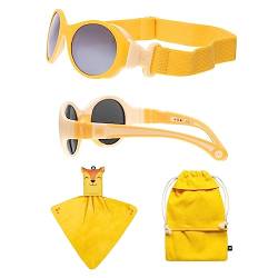 MOKKI Baby Sonnenbrille 0-2 Jahre - [2er-Set] - Unisex - Polarisierte & BlueBlock™ Gläser - UV 400 Schutz - Sonnenbrille Kleinkind - Leicht & Bequem - Baby Sunglasses von MOKKI