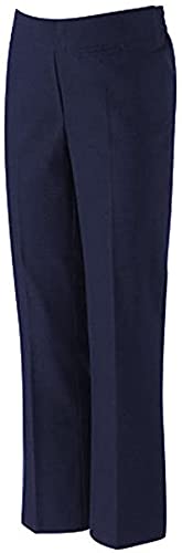 MOLLY MALOU Schuluniform-Hose für Mädchen, halblanger Gummizug in der Taille, schmale Passform, marineblau, 9-10 Jahre von MOLLY MALOU