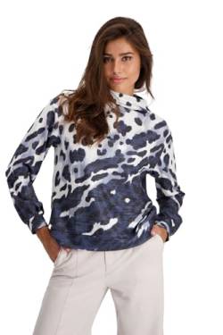 MONARI - Damen Langarm Shirt mit Leo-Print (807691), Größe:46, Farbe:Midnight Gemustert (864) von MONARI