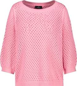 MONARI Damen Pullover mit Lochmuster pink Smoothie - 38 von MONARI