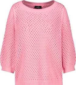 MONARI Damen Pullover mit Lochmuster pink Smoothie - 42 von MONARI
