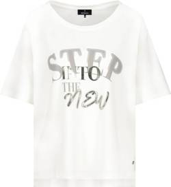 MONARI - Damen Shirt mit Glanzschrift (408518), Größe:38, Farbe:Off White (102) von MONARI
