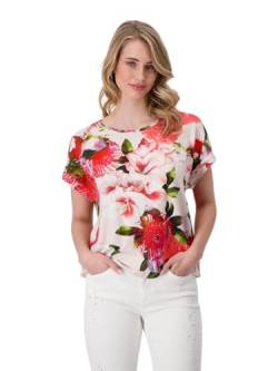 MONARI Damen T-Shirt mit Blumenmuster Peanut Gemustert - 42 von MONARI