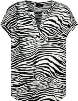 MONARI Damen T Shirt mit Zebramuster schwarz Weiss - 42 von MONARI