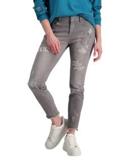 MONARI Jeans Slim Fit Destroyed Hose in Grau, Größe 36 von MONARI