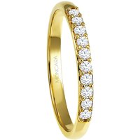 MONCARA Damen Ring, 375er Gelbgold mit 10 Diamanten, zus. ca. 0,20 Karat, gold von MONCARA