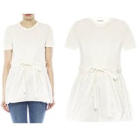 MONCLER Hemdbluse MONCLER RUFFLE FLARE WOMENS TOP BLUSE DRESS STYLED SHIRT ICONIC T-SHIR von MONCLER