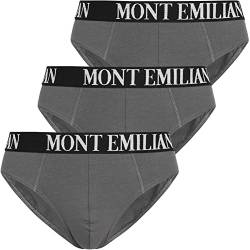MONT EMILIAN "Avignon Herren Slip 3er-Pack (as3, Alpha, l, Regular, Regular, Grau) von MONT EMILIAN