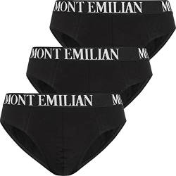 MONT EMILIAN "Avignon Herren Slip 3er-Pack (as3, Alpha, l, Regular, Regular, Schwarz) von MONT EMILIAN