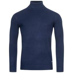 MONT EMILIAN Le Mans Herren Rollkragenpullover Strickpullover, modischer Herrenpullover (DE/NL/SE/PL, Alphanumerisch, XL, Regular, Regular, Blau) von MONT EMILIAN