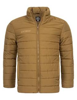 MONT EMILIAN Tignes Herren Jacke mit gestepptem Obermaterial und leichter, wärmender Wattierung, gefütterter Stehkragen, in den Größen S bis XXXL (as3, alpha, m, regular, regular, Braun) von MONT EMILIAN