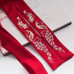 China Antiker Stil Blume Hanfu Stickerei Haarband Fee Haarband Chinesische Hochzeit Party Stirnbänder Braut Haarschmuck von MOOCO MORNING