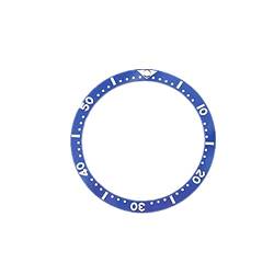38 mm Uhrenblende, flach, leuchtende Keramik-Uhrenblende, DIY-Zubehör für SKX007 SKX009 SKX011 Serie, blau von MOOKEENONE