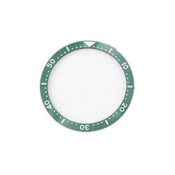 38 mm Uhrenblende, flache Keramik-Uhrenblende, für SKX009 SKX007 SKX011 Serie, grün von MOOKEENONE