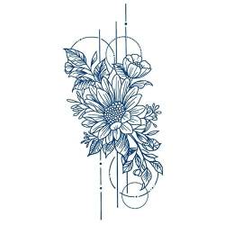 5 pcs Kräuterblumen-Arm-Tattoo Einfarbige Blume Wasserfest Simulation Langlebig Für Männer Und Frauen Arm-Rücken-Aufkleber Semi-Permanent Nicht Abwaschbar von MOQNISE