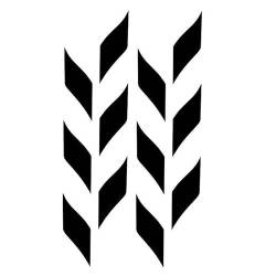 5 pcs Schwarzer Quadratischer Tattoo-Aufkleber Mit Kräutern Semipermanenter Arm Geometrisches Muster Wasserfest Langlebig Nicht Reflektierend von MOQNISE