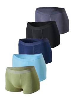 MOR Boxershorts & Unterhosen für Jungen von 2 bis 15 Jahren (5er Pack) - Baumwolle Kinder Unterwäsche Set für Jungs - Jungen Unterhose (DE/NL/SE/PL, Numerisch, 110, 116, Regular, Khaki) von MOR