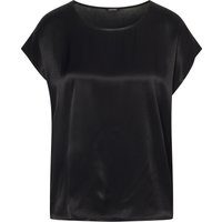 MORE & Shirt, Rundhals-Ausschnitt, Satin-Vorderseite, für Damen, schwarz, 38 von MORE & MORE