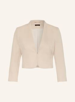 More & More Cropped-Blazer Mit 3/4-Arm beige von MORE & MORE