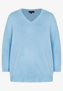 Pullover mit V-Ausschnitt, light skyblue, Frühjahrs-Kollektion von MORE & MORE