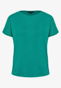 T-Shirt mit Chiffonkante, summergarden green, Sommer-Kollektion von MORE & MORE
