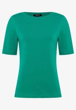 T-Shirt mit U-Boot Ausschnitt, summergarden green, Sommer-Kollektion von MORE & MORE