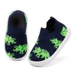 MORENDL Jungen Mädchen Lauflernschuhe Baby Hausschuhe Dinosaur EU 19 von MORENDL