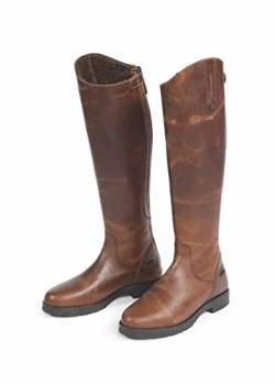 MORETTA Ventura Damen Reitstiefel, Dunkelbraun, 6 von MORETTA